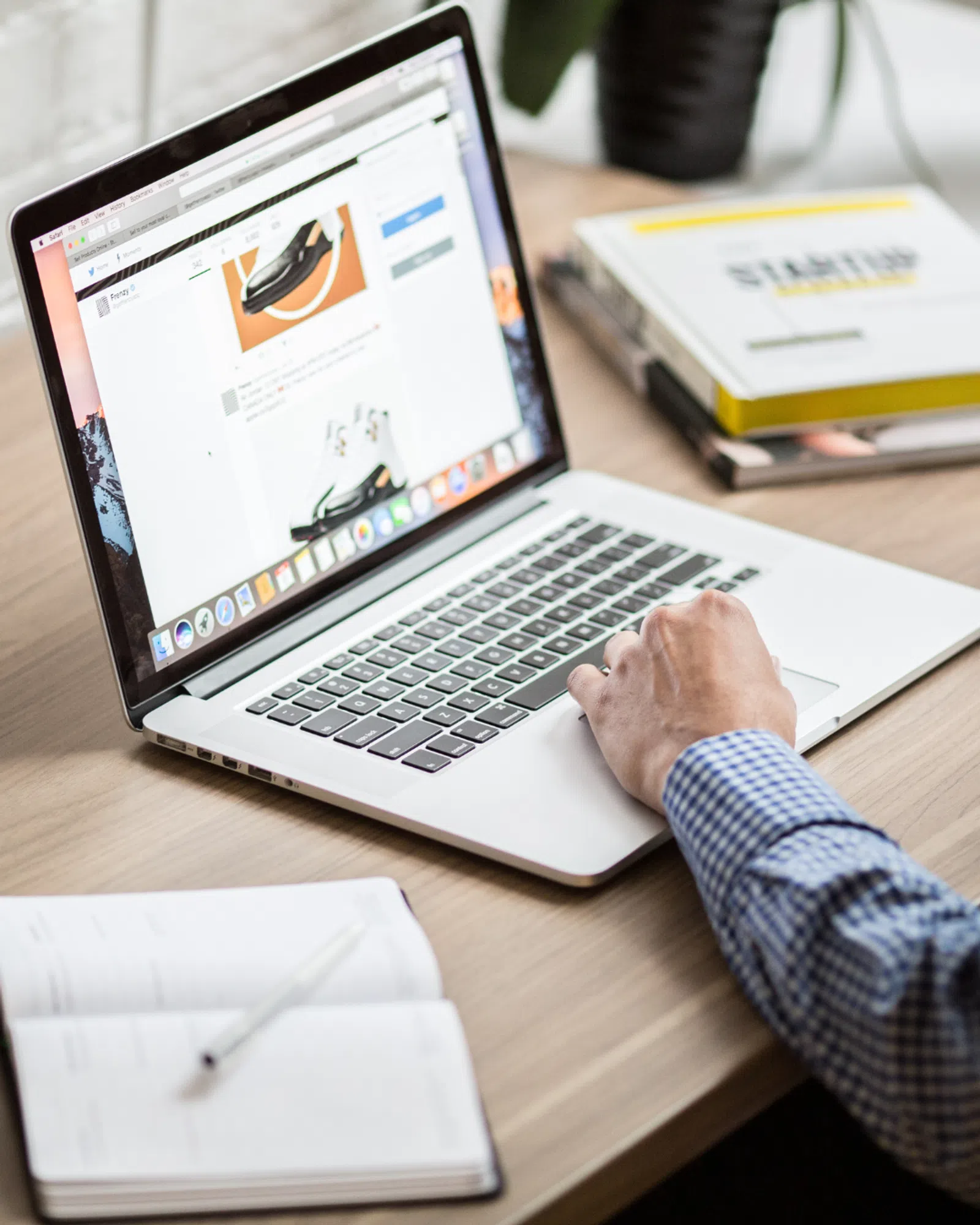a person working on a laptop